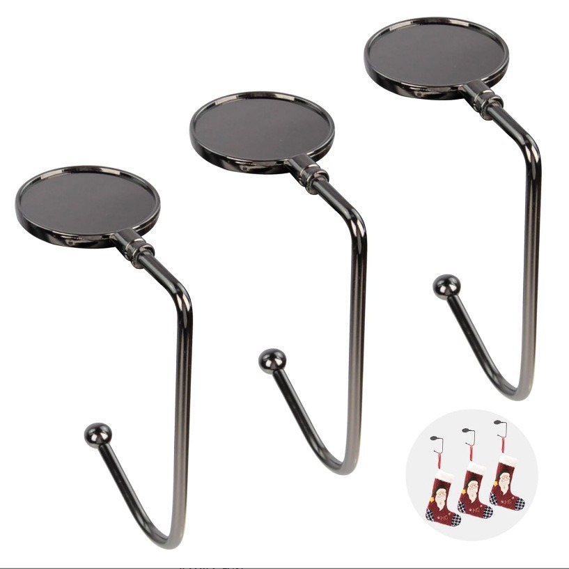 Gancho para mochila escolar, sin necesidad de taladrar, para escritorios de estudiantes, gancho lateral para escritorio de dormitorio, resistente, herramienta para colgar bolsas con rotación de 360 grados.