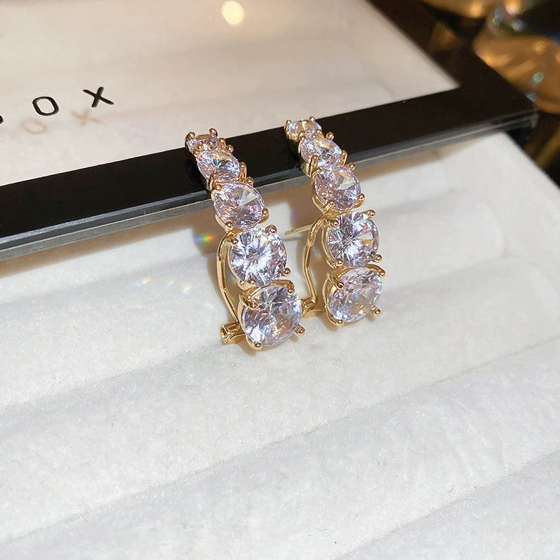 Серебряная игла, цирконы, модные универсальные серьги из жемчуга, стиль высокого качества, стиль «легкая роскошь», оптовая закупка