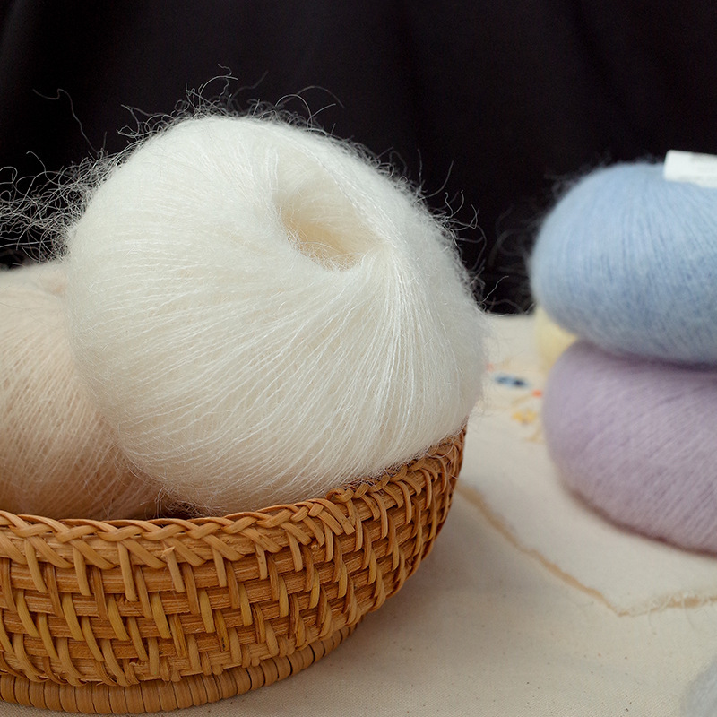 clouds south african mohair wool diy hand-woven fine wool shawl sweater wool companion