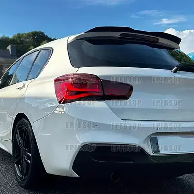 Suitable for 08-20 Hatchback Bmw 1 Series Rear Wing F20 E87 Imported 1 Series Carbon Fiber Pattern Top Wing Without Drilling