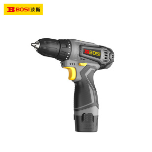 波斯工具家用兩檔調速12V無刷鋰電鑽充電起子機兩電一充BS640101