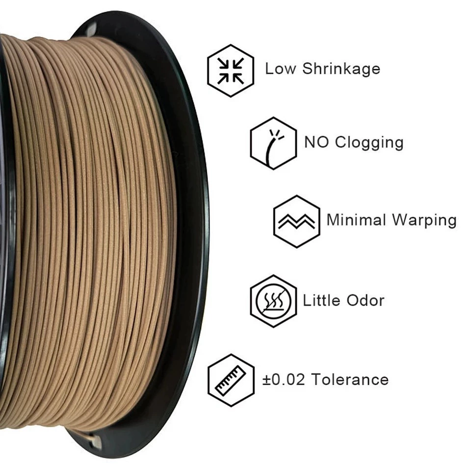 Printer sandalwood, 3D printing, PLA, 1.75mm