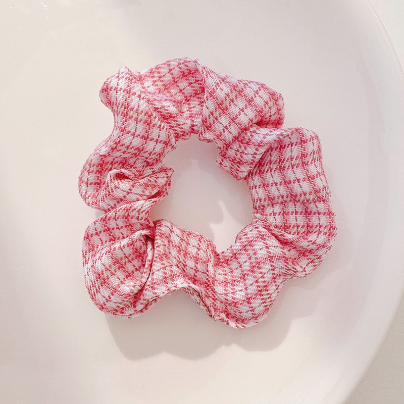 Estilo coreano de moda estricto anillo de pelo de intestino grande dulce y elegante cuerda de cabello de dama pequeña cuerda de cabello fresca personalidad versátil