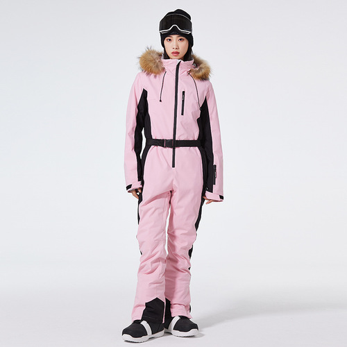 Women's Fitted Winter Outdoor Windproof Waterproof Warm Ski Suit for Snowboard