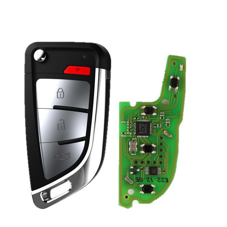 Xhorse XSKFF0EN Remote Control 4-Button Car Key Overseas Version