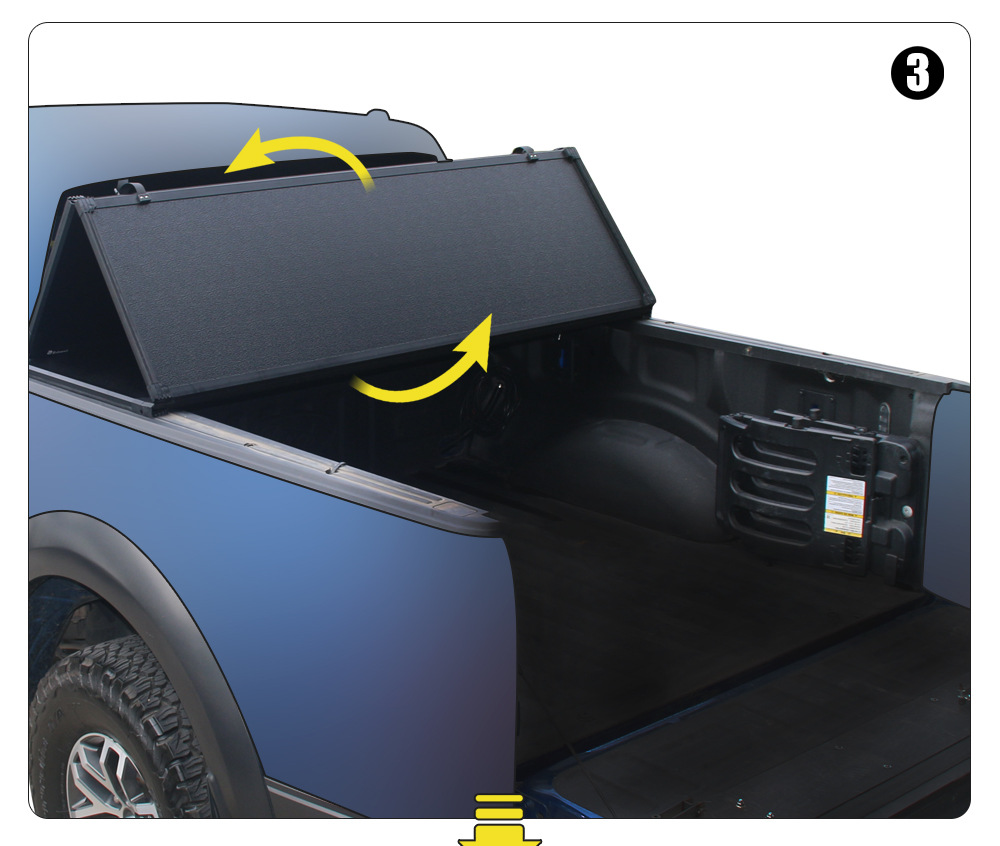 Cross-border Raptor F150 pickup roller shutter rear trunk cover RANGER hard tri-fold cover electric roller shutter car modification parts