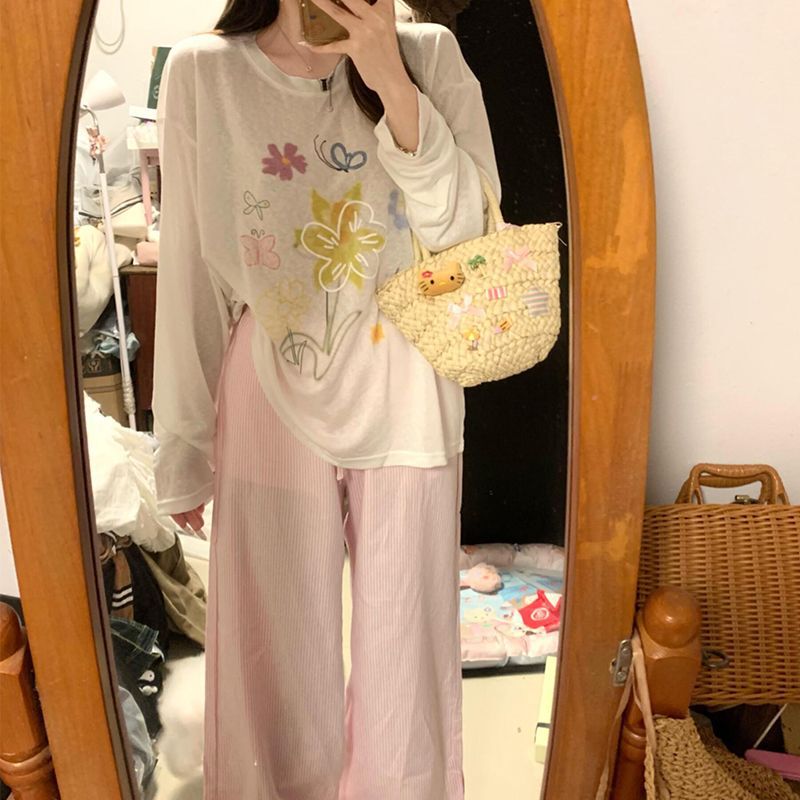 American-Style Casual T-Shirt, Plus-Size, Sun-Protective, Long-Sleeve, Sexy, Trendy, Loose-Fitting, Versatile Cover-Up, Base Layer Top American-Style Casual T-Shirt, Plus-Size, Sun-Protective, Long-Sleeve, Sexy, Trendy, Loose-Fitting, Versatile Cover-Up, Base Layer Top