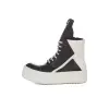 Black and white inverted triangle thick sole