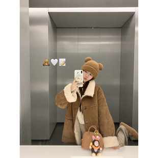 2825#��Ҽ EEONE ů�ܱ��� 24���¿�Ӻ���ë��Ƥ�p�洩��ů����