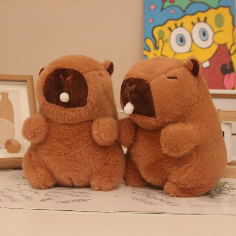 Máquina de muñecas de 8 pulgadas al por mayor, juguetes de peluche, máquina de agarre boutique, muñeca Kapibala, regalo de lanzamiento de boda