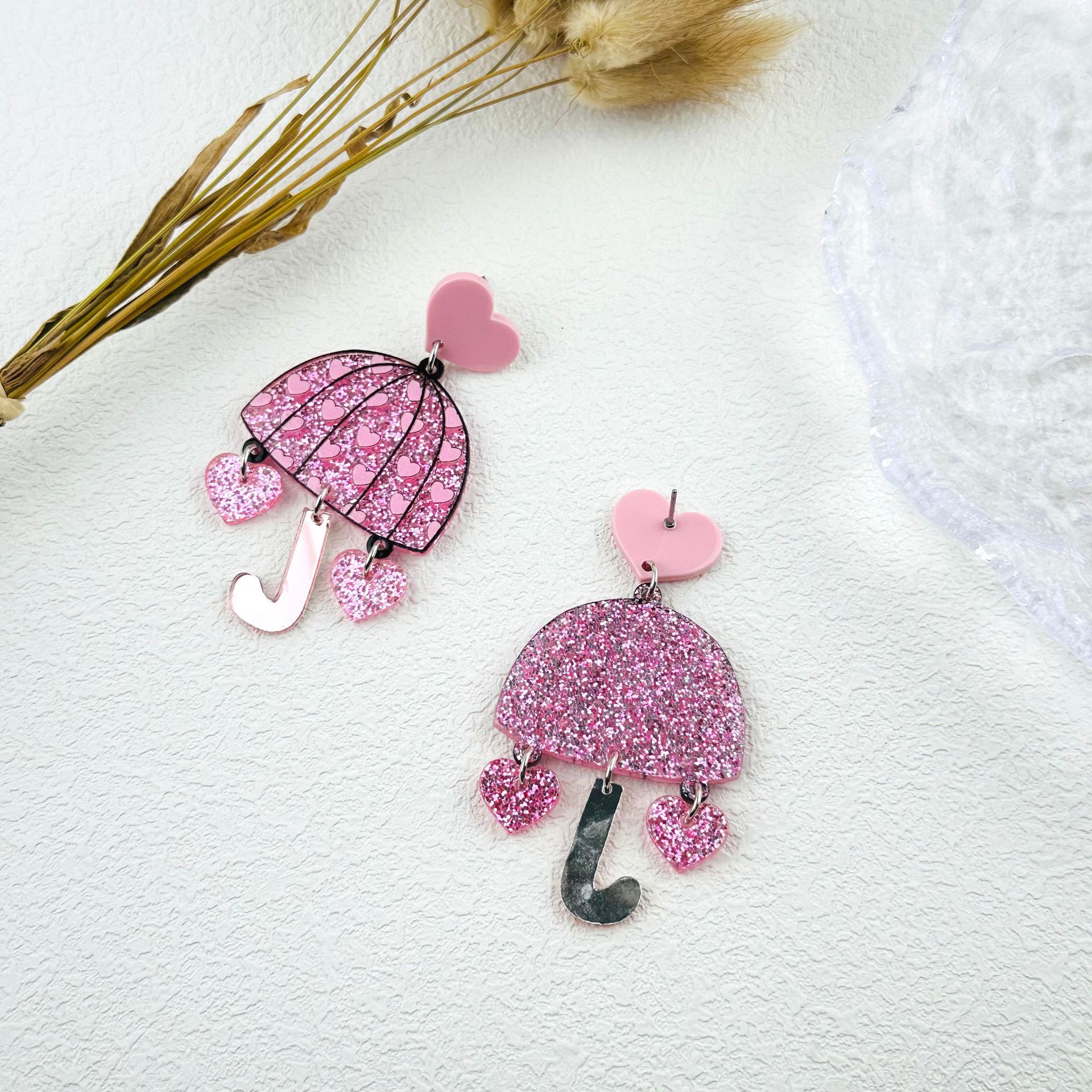 Simple Style Umbrella Arylic Women's Ear Studs display picture 4