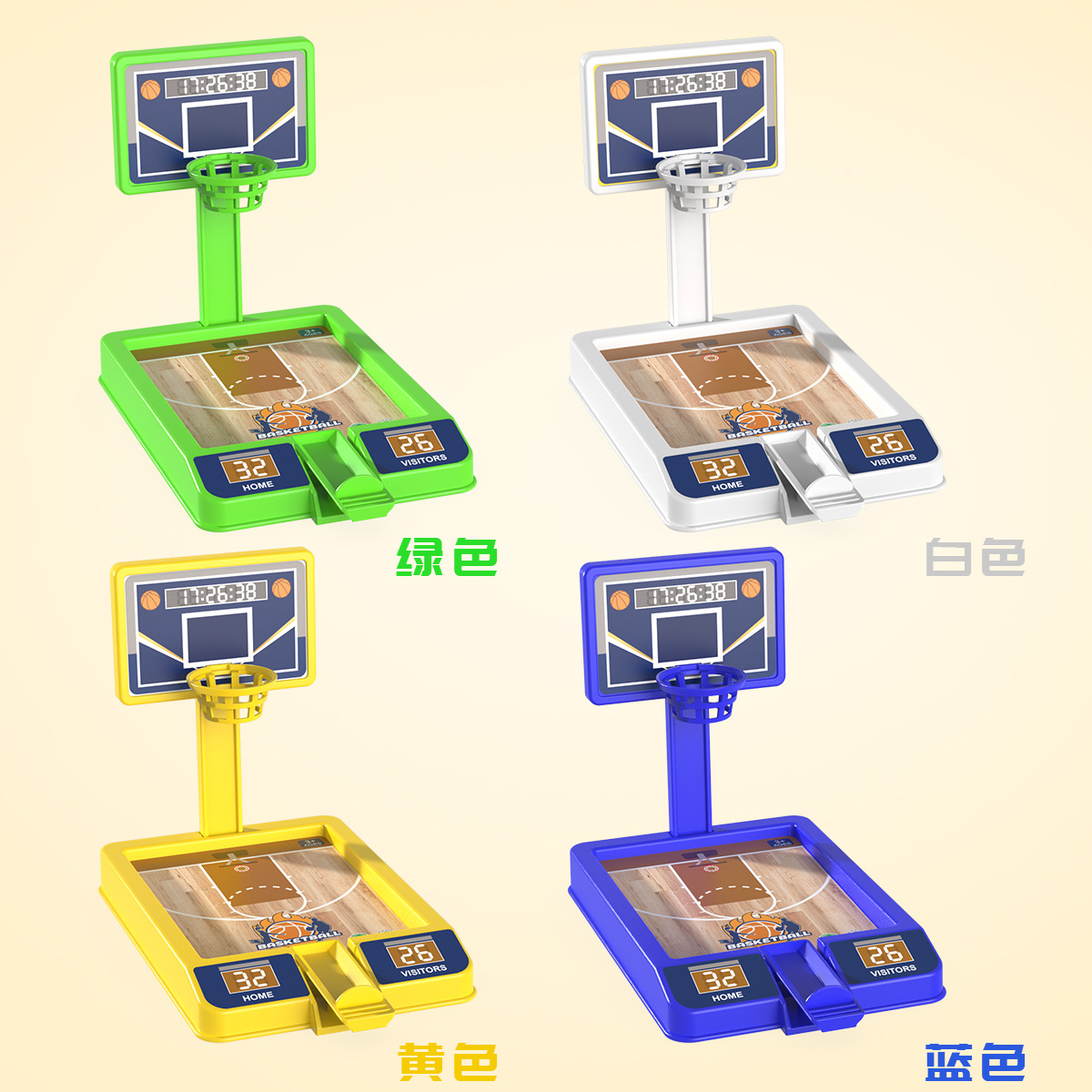 Small Desktop Basketball Machine Game Console Mini Basketball Stand Basketball Machine Family Interactive Kidsren's Indoor Toys