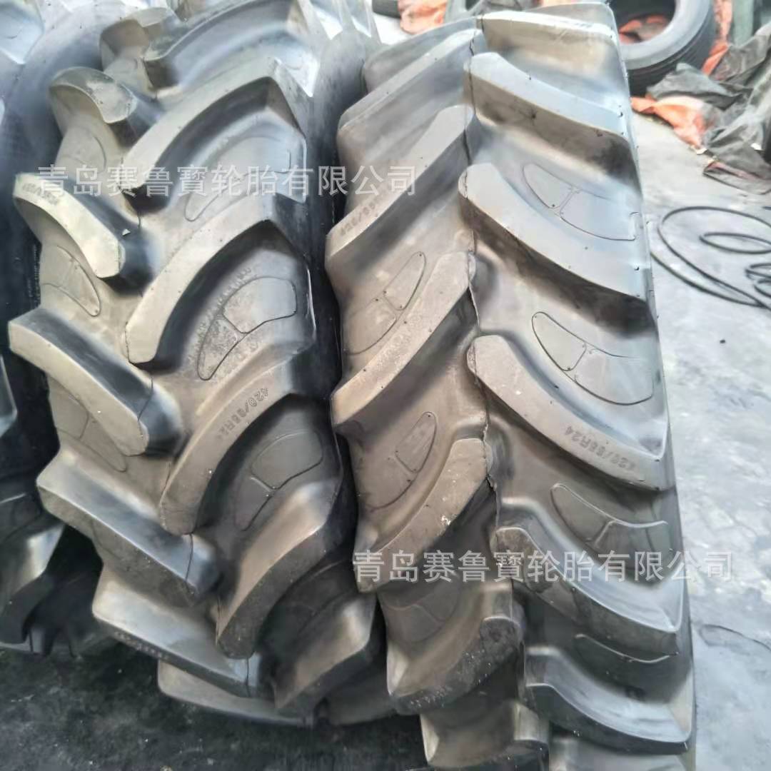 420/85R24 农用拖拉机钢丝轮胎 加厚