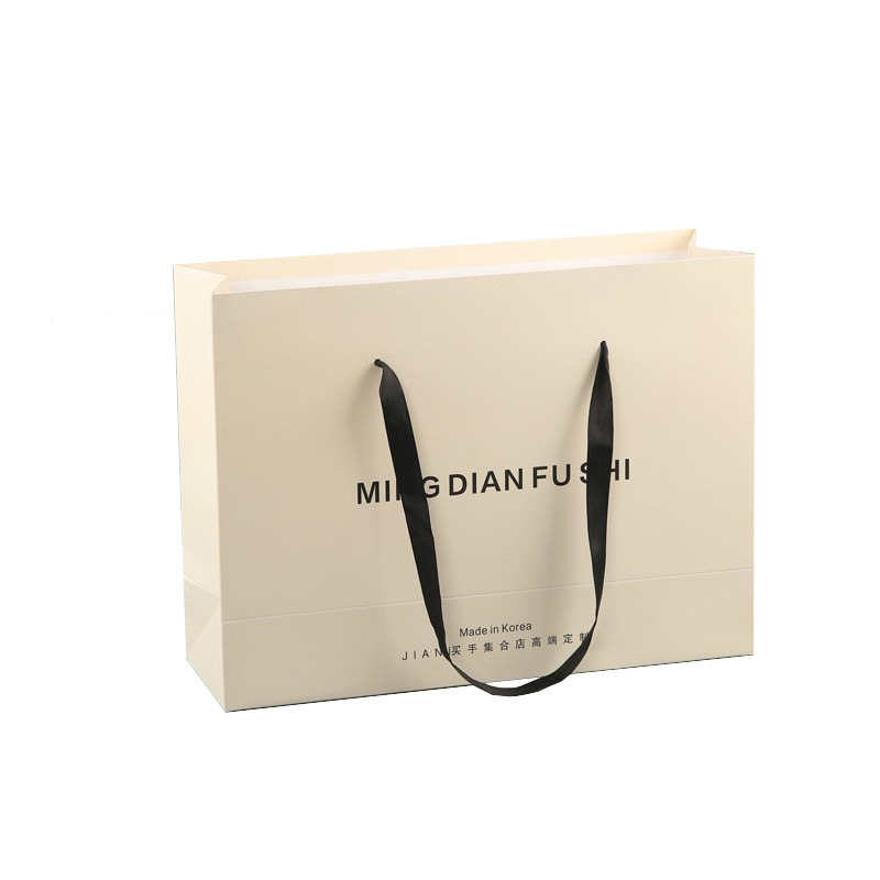 印刷奢侈品零售欧洲手提包纸板包装艺术纸购物袋衣服/服装