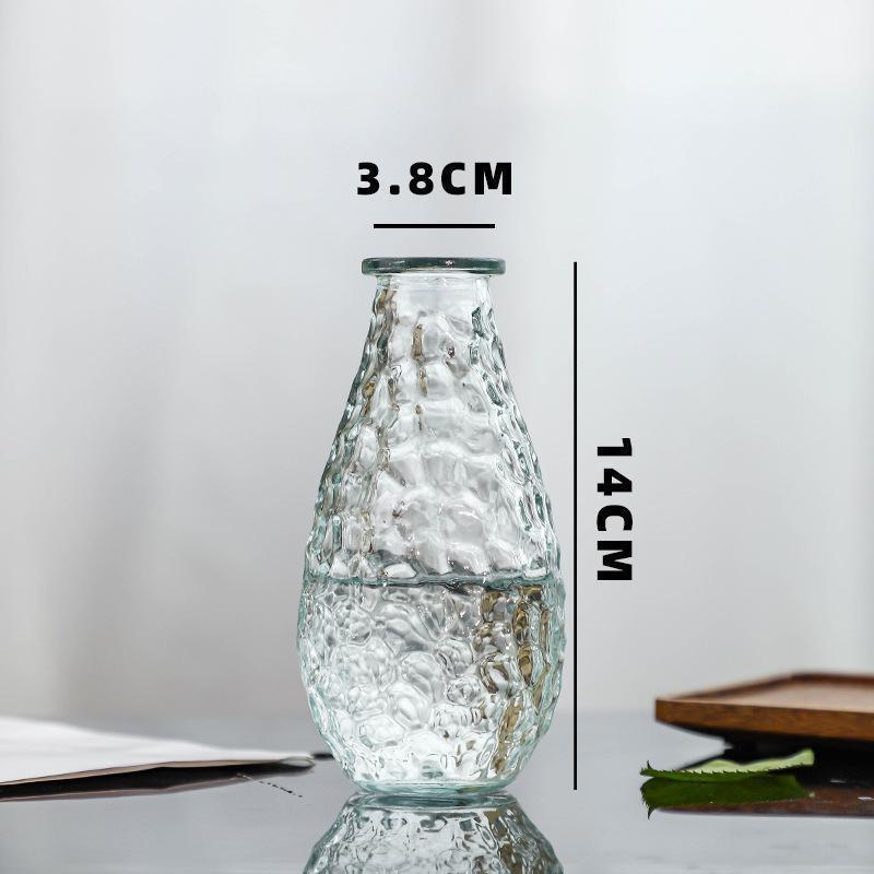 北欧风中古迷你小花瓶插花玻璃高级感高颜值摆件轻奢欧式花瓶|undefined