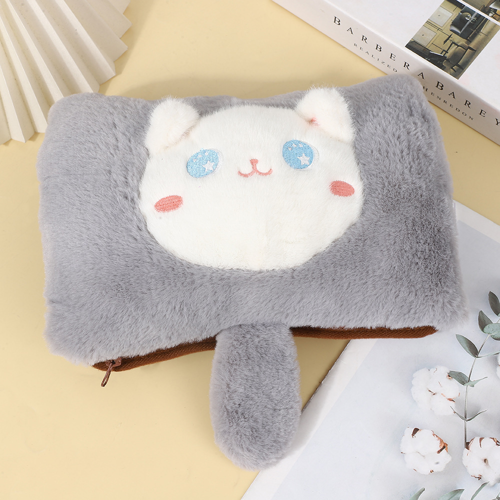 지퍼형 탈부착 및 세탁 가능 - [긴꼬리고양이 그레이]