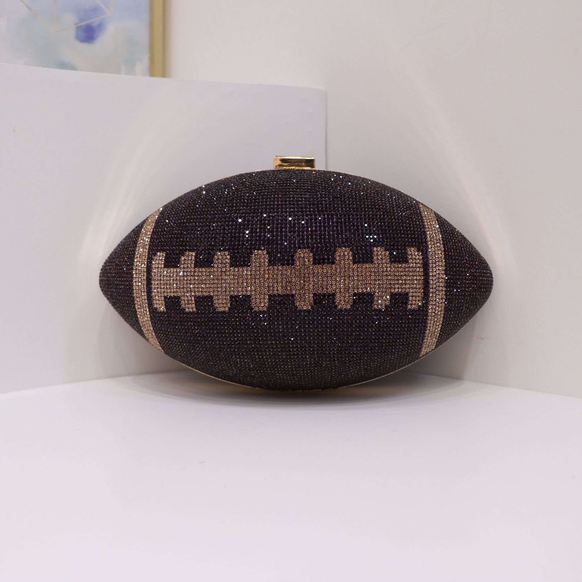 Bolsas de cena europeas y estadounidenses transfronterizas Rugby Premium Diamond Lady Handbags Fashion Party Wedding Bag