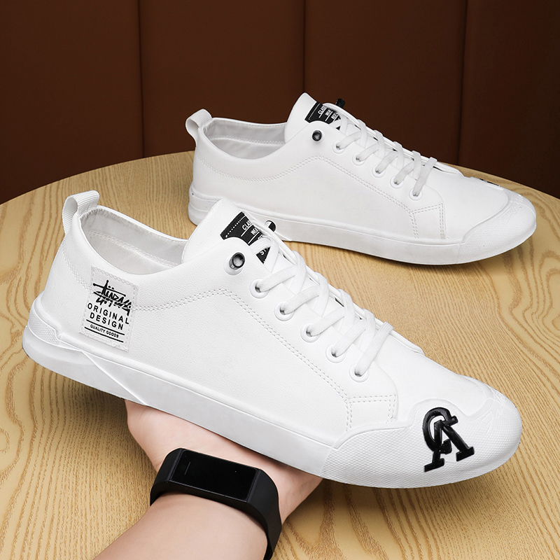 Schwarze Herren Freizeitschuhe Aus Leder Rutschfest Und Robust_voghion.com