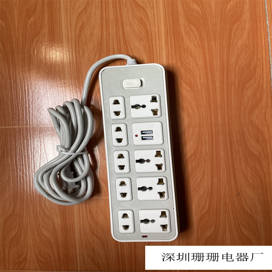 厂家直供 出口泰国外贸排插 插线板多开关USB 接线板排插插座