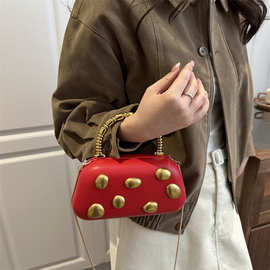 小众设计复古手提包女2025新款秋冬百搭质感盒子包时尚单肩链条包