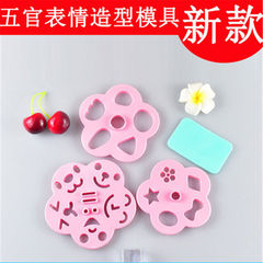 Facial Expression Mold for Five Senses, Mold for Changing Faces Rice Balls, Baking Sugar Candy Tools, Cartoon Baozi and Mantou, Flower Mold