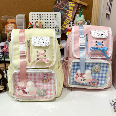 かわいい二次元和痛バッグイン学生スクールバッグ女子中学生バックパックカジュアル高価値バックパックトレンディ