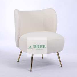 新款欧式轻奢单人沙发椅休闲椅单人懒人卧室靠背阳台休闲椅餐椅
