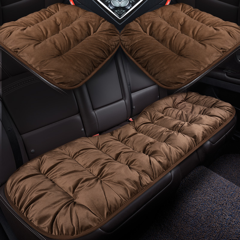 원피스 카시트 쿠션 겨울 울 쿠션 3 피스 오피스 시트 쿠션 뒷좌석 쿠션은 머리카락을 흘리지 않습니다.