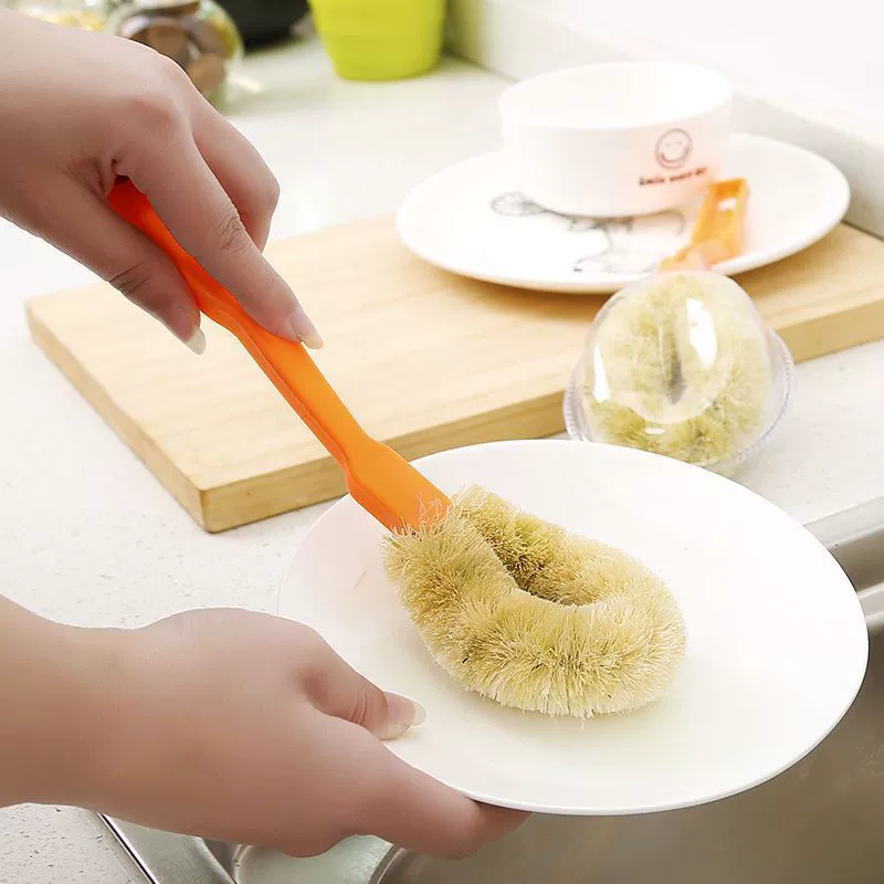 Ткань лён льняного волокна без прилипирования масло cooker щетка pot pot щетка waper pot brush dish cleaning коричневый коричневый щетка щетка щетка щетка