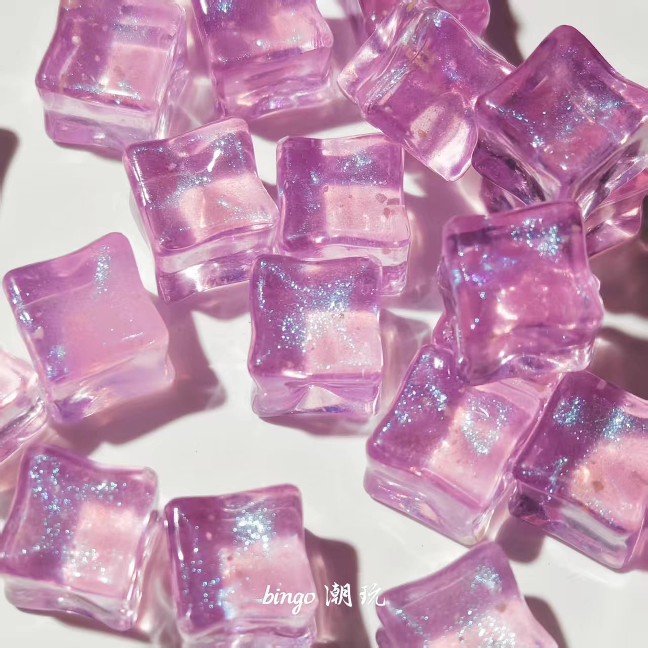Mermaid Fairy Glitter Luminous Light Purple 1 piece