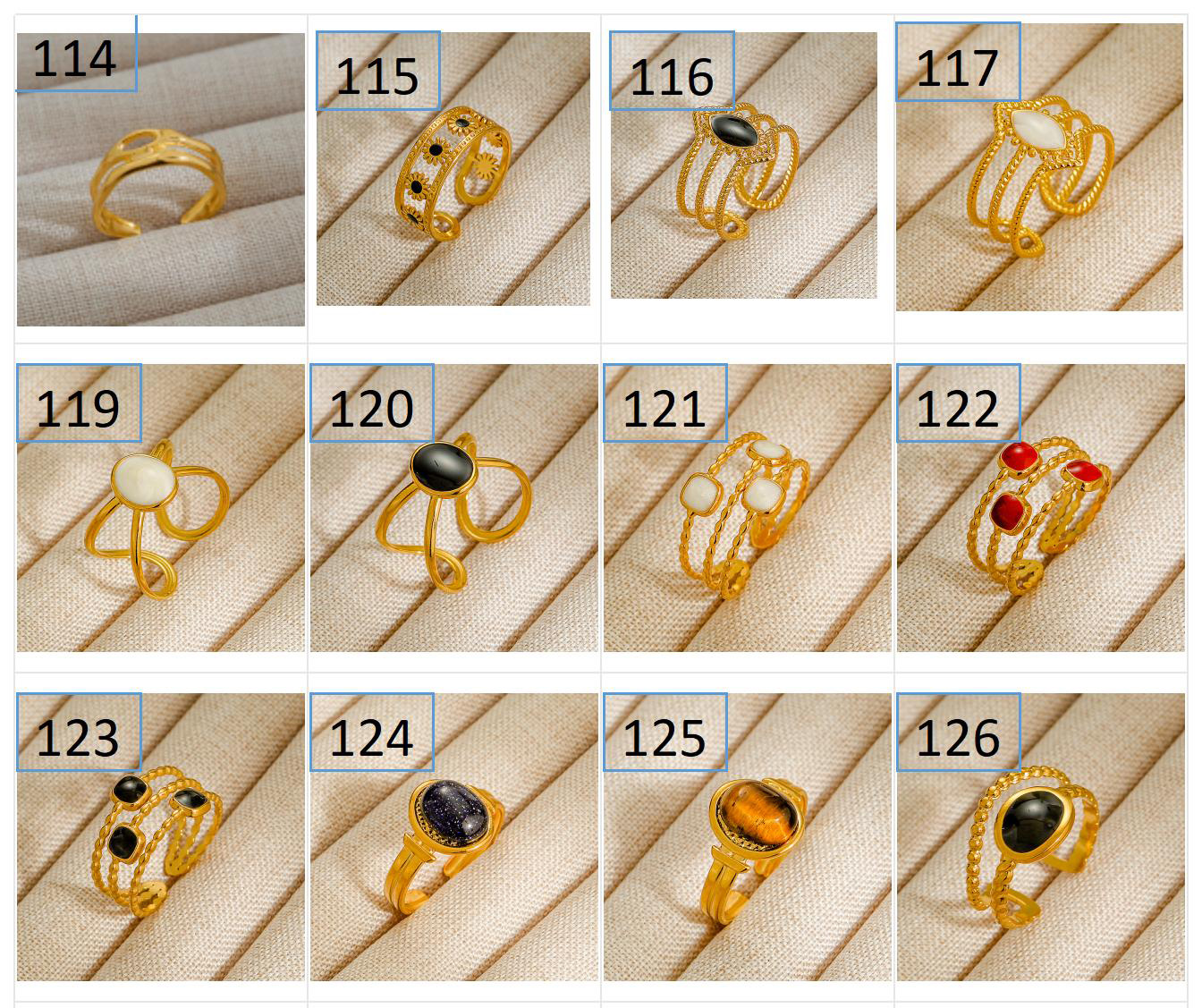 8g Weight Wholesale Jewelry Retro IG Style Geometric 304 Stainless Steel Plating Stainless Steel Rings