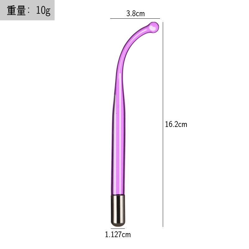 Instrumento de electroterapia de alta frecuencia accesorios de instrumentos de belleza luz roja luz púrpura luz azul electroterapia varilla electroterapia peine tubo de vidrio accesorios