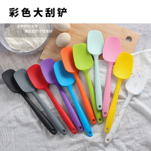 High Temperature Resistant Silicone Spatula Baking Tool Cream Spatula All-In-One Scraper Jam Spatula Wholesale t Spatula