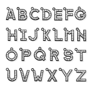21mm����ɫӢ����ĸ���� �Ͻ�ˮ���� diy�i��� ����Ʒ���