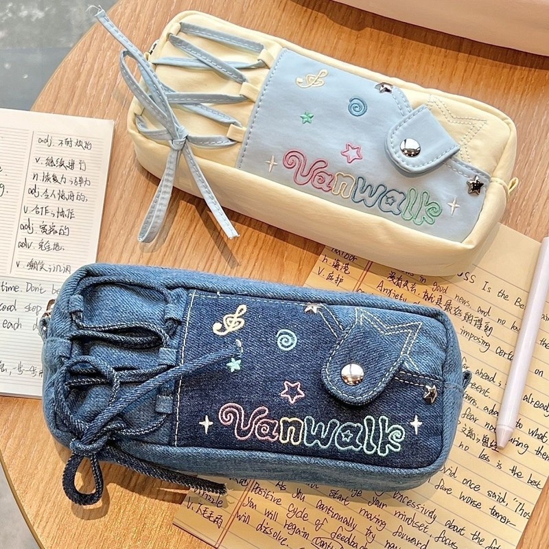 VANWALK ムードシリーズ ドーパミンコントラストスター痛バッグ鉛筆バッグイン高価値学生文具収納袋|undefined