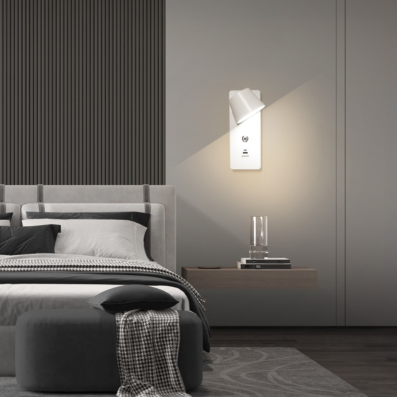 クロスボーダー LED ウォール ランプ タッチ無段階調光 350 ° 明るさ調整可能 ホテルの部屋 寝室 ベッドサイド ハイエンド|undefined