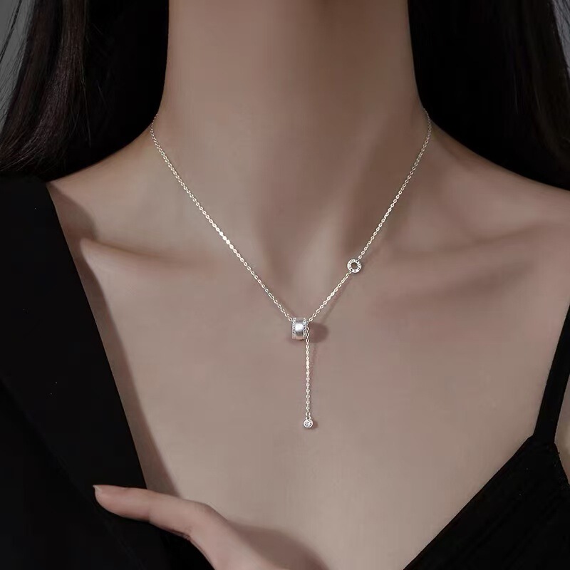 925 Silver-Plated Small Waist Necklace, Accessible Luxury and High-End Clavicle Chain, Niche Women's 2025 New Necklace