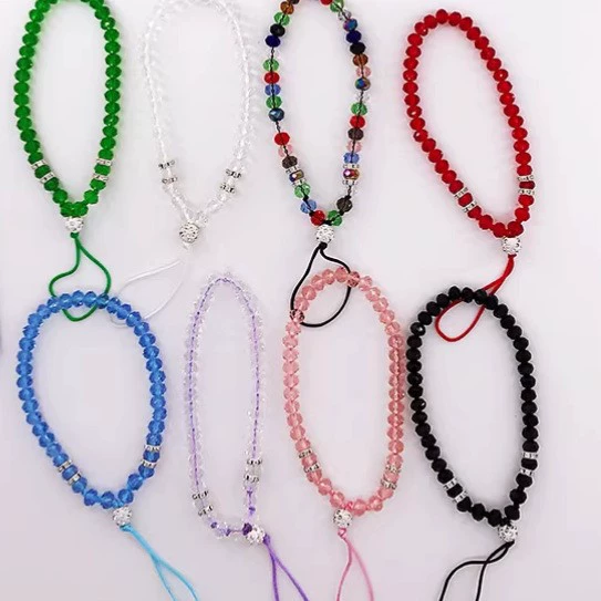 Crystal bracelet, mobile phone, creative strap, short universal phone case