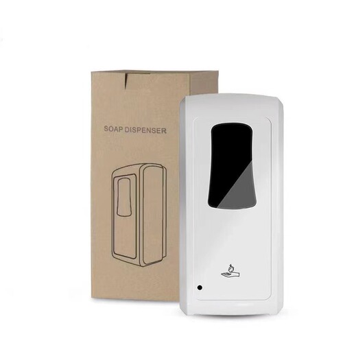 A large bulk wall-mounted high-capacity soap dispenser 1000ML automatic soap dispenser with a water receiving tray