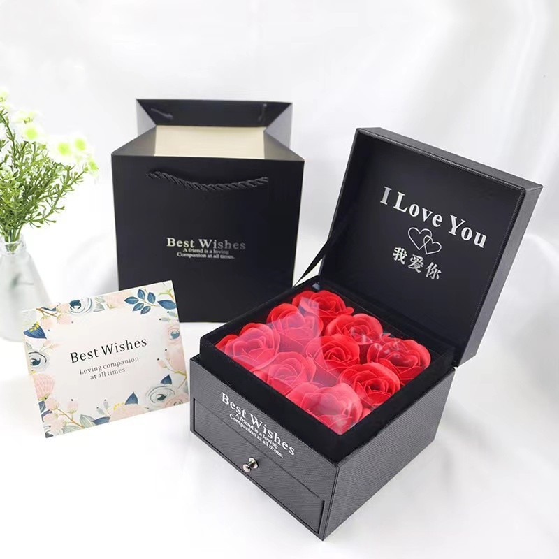 Caja de regalo de joyería Caja de regalo Caja de embalaje de joyería Mercado de accesorios Suministro de comercio exterior Venta directa de fábrica