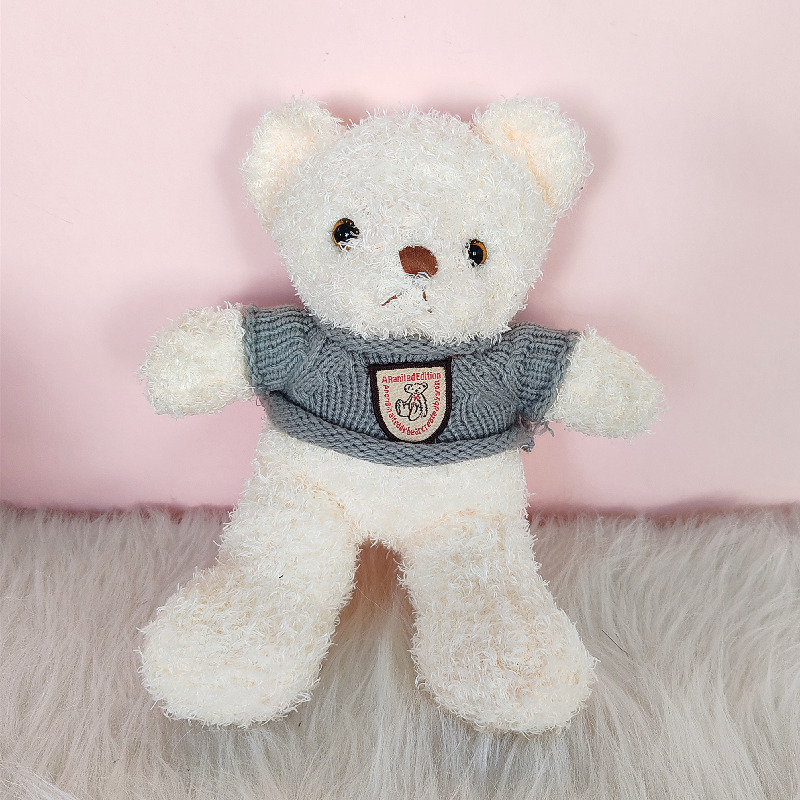 Lindo suéter oso muñeca peluche peluche oso muñeca regalo de cumpleaños máquina de captura muñeca al por mayor transfronteriza