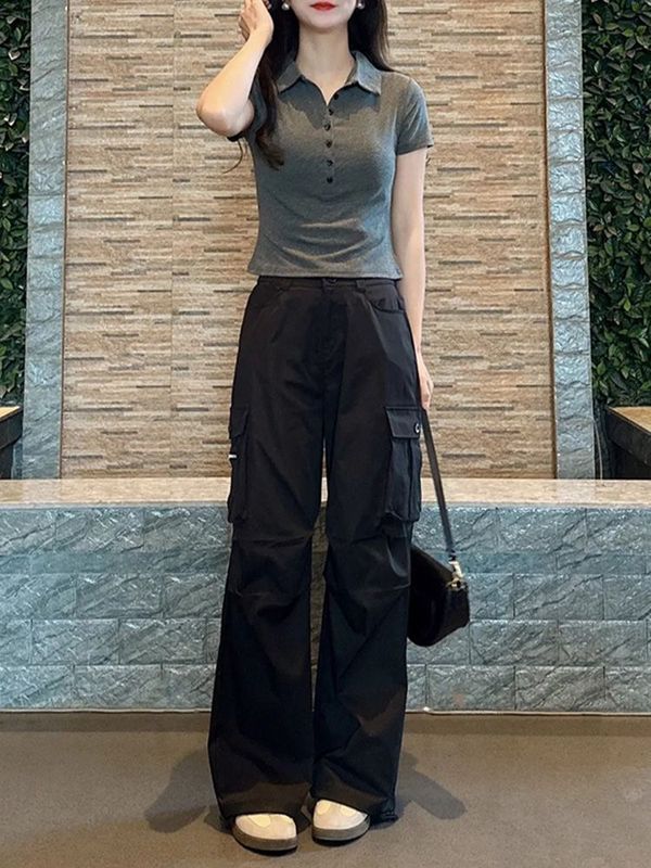 潮流时尚简约百搭上衣裤子套装女春夏季新款通勤小众洋气套装|undefined