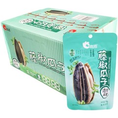 Qiaqia Melon Seeds 108g Whole Box with 32 Bags Caramel Walnut Pepper Salt Flavor Sunflower Seeds KTV Nuts New Year Gift