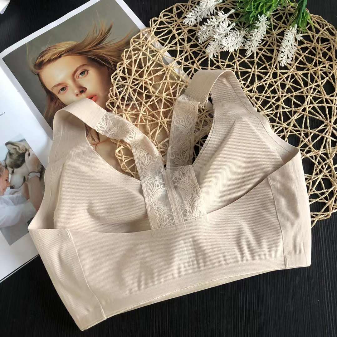 Nuevo adhesivo de alta elasticidad alta calidad belleza espalda chaleco las mujeres inalámbrico yoga sujetador ropa interior deportiva al por mayor image 5