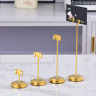 Stainless Steel Round Place Card Holder Seat Holder Buffet Wedding Banquet Number Holder Hotel Restaurant Thin Rod Wire Rack