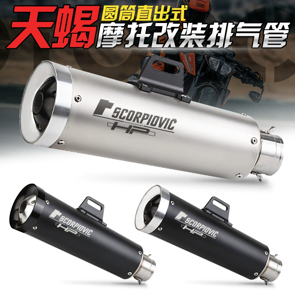 Мотоциклетная выхлопная система Huanglong 3/600 FZ800 TMAX500/530 модифицированная ZX6R Z800 Fried Street Scorpio exhaust pipe