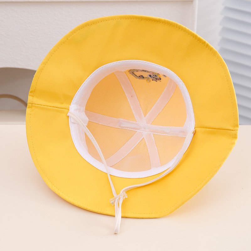 Sombrero para bebés primavera y otoño delgado lindo super pequeño mes de edad pescador sombrero universal sombrero para bebés de dibujos animados