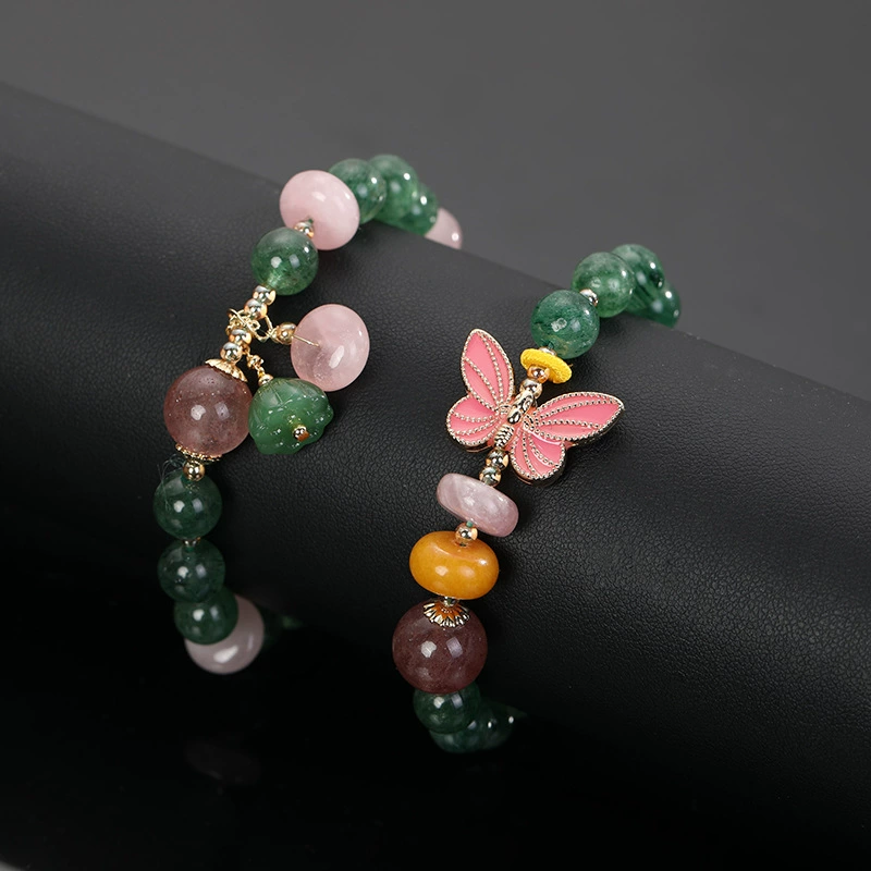 Crystal bracelet wax agate