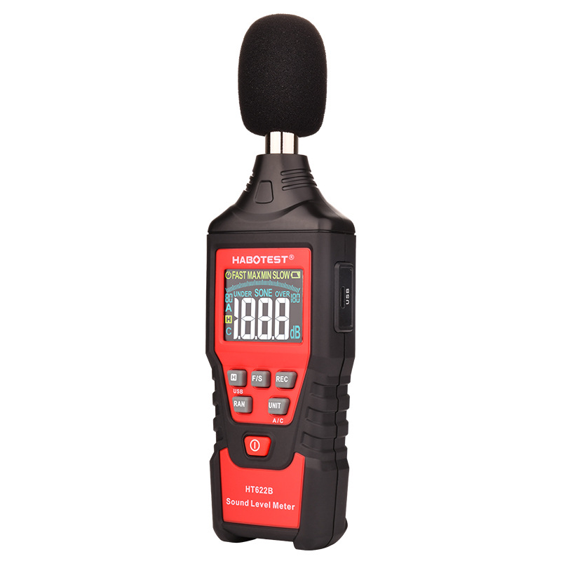 HT622B噪音測試儀高精度噪聲檢測儀專業數字式聲級計噪音計分貝儀