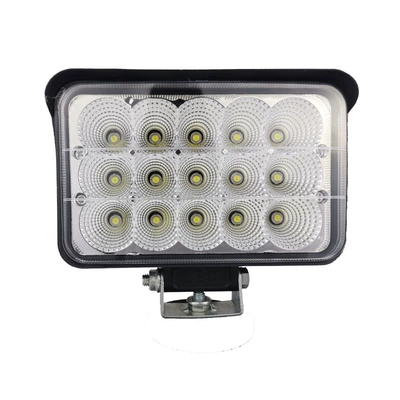 İşçi projektorları shockproof 12V24V truck reversing - five-inch-square-15-bead-white-light